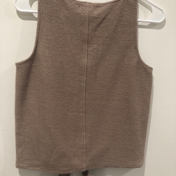 NWOT Madewell Button Front Tie Tank Top - Picture 5 of 6
